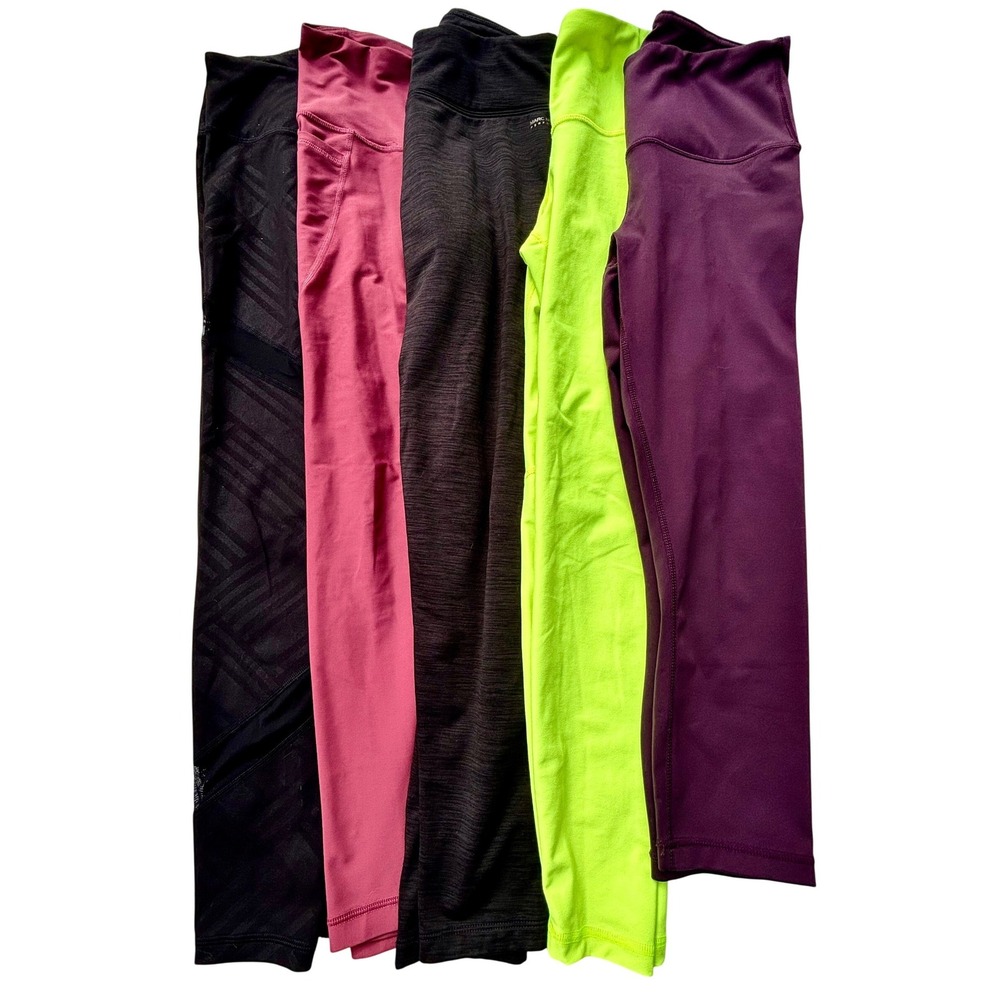 Women's Small leggins Multicolor Activewear Bundle 5pk GREAT CONDITION